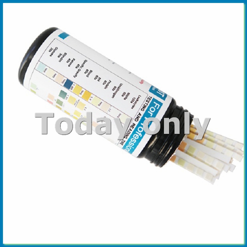 Urinalysis Reagent Strip - 100 Strips URS-10T Urinalysis Reagent Strips