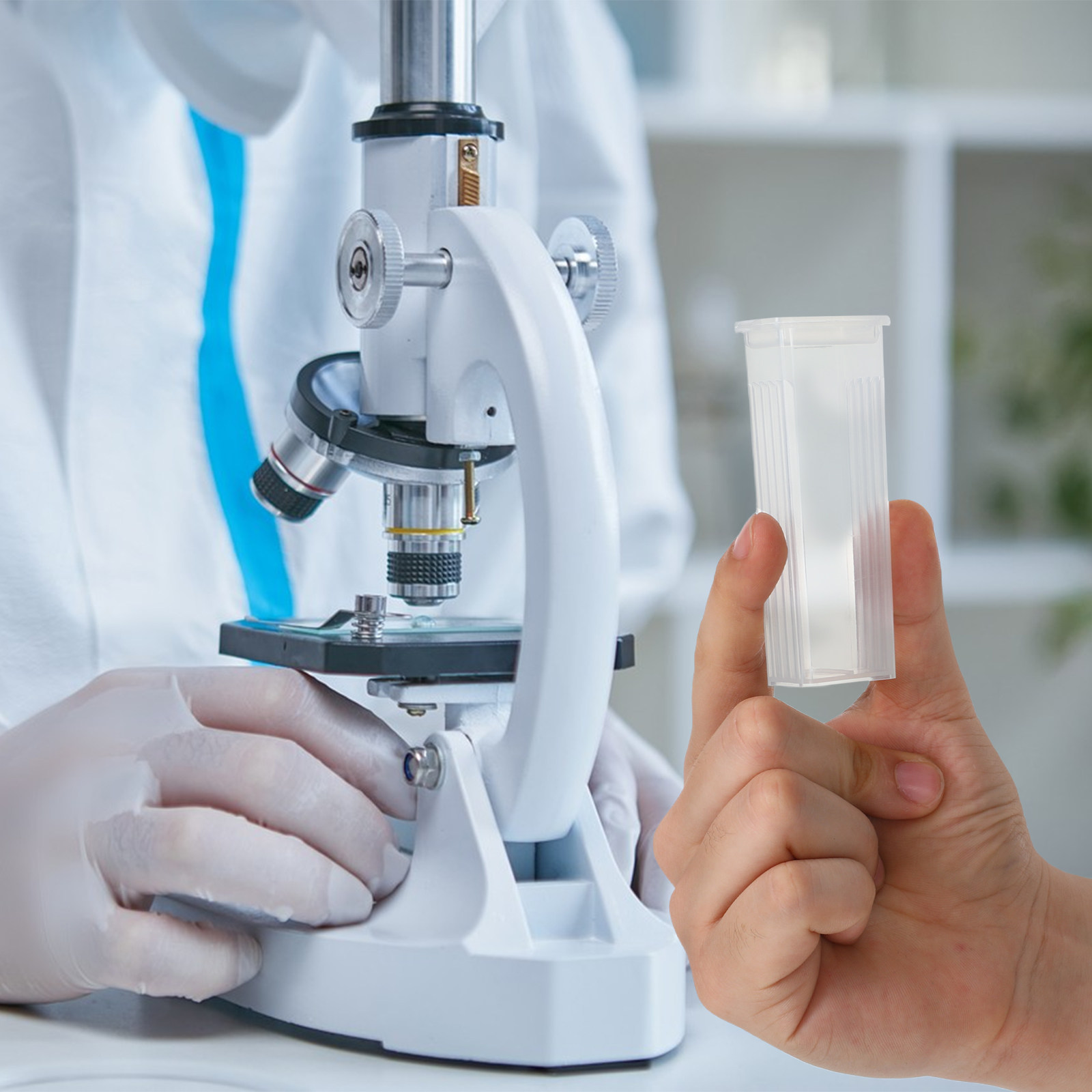 Pathology Slide Storage - 50Pcs Slide Case PP Material Large
