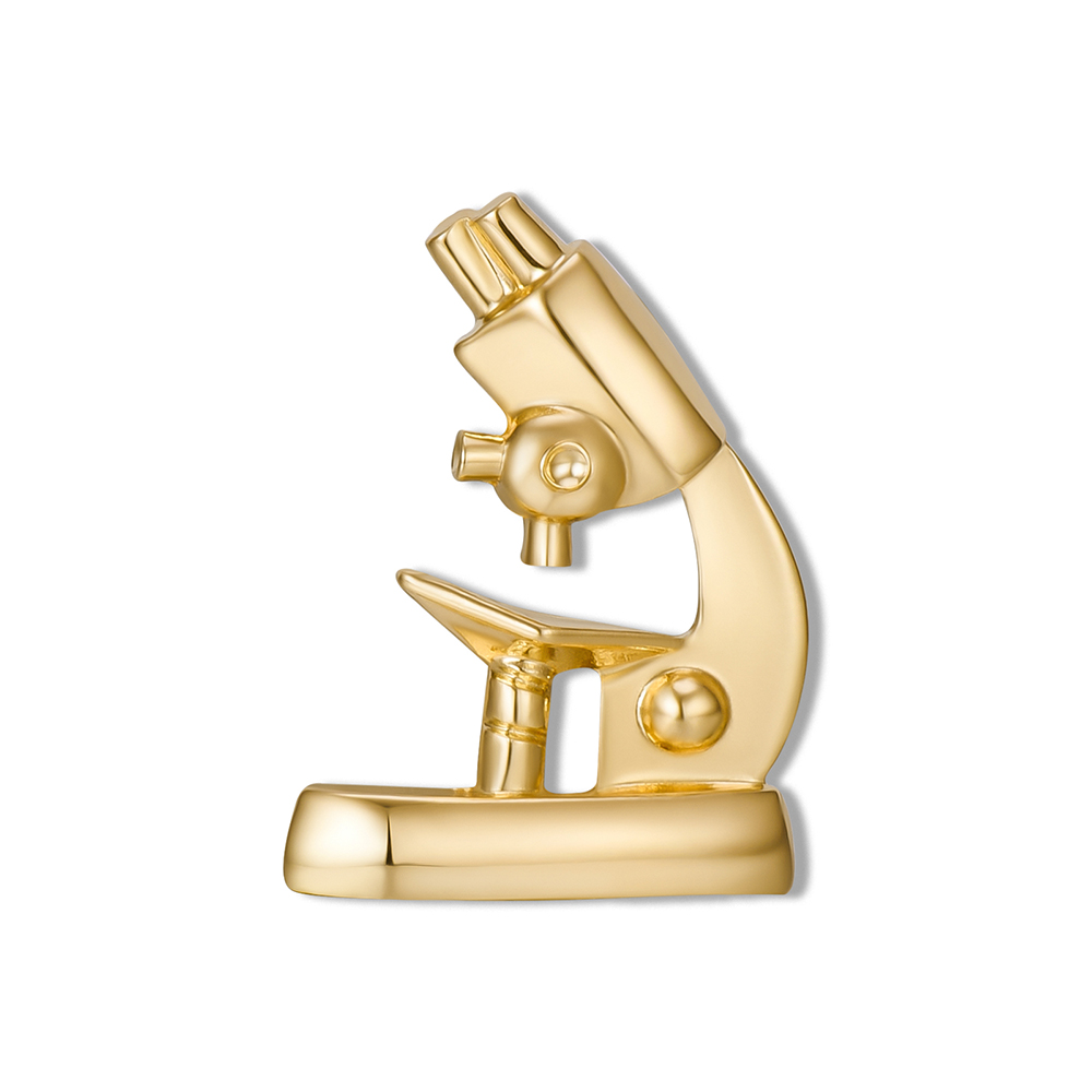 Golden Sliver Microscope Brooc - Medical Laboratory Technology review and price