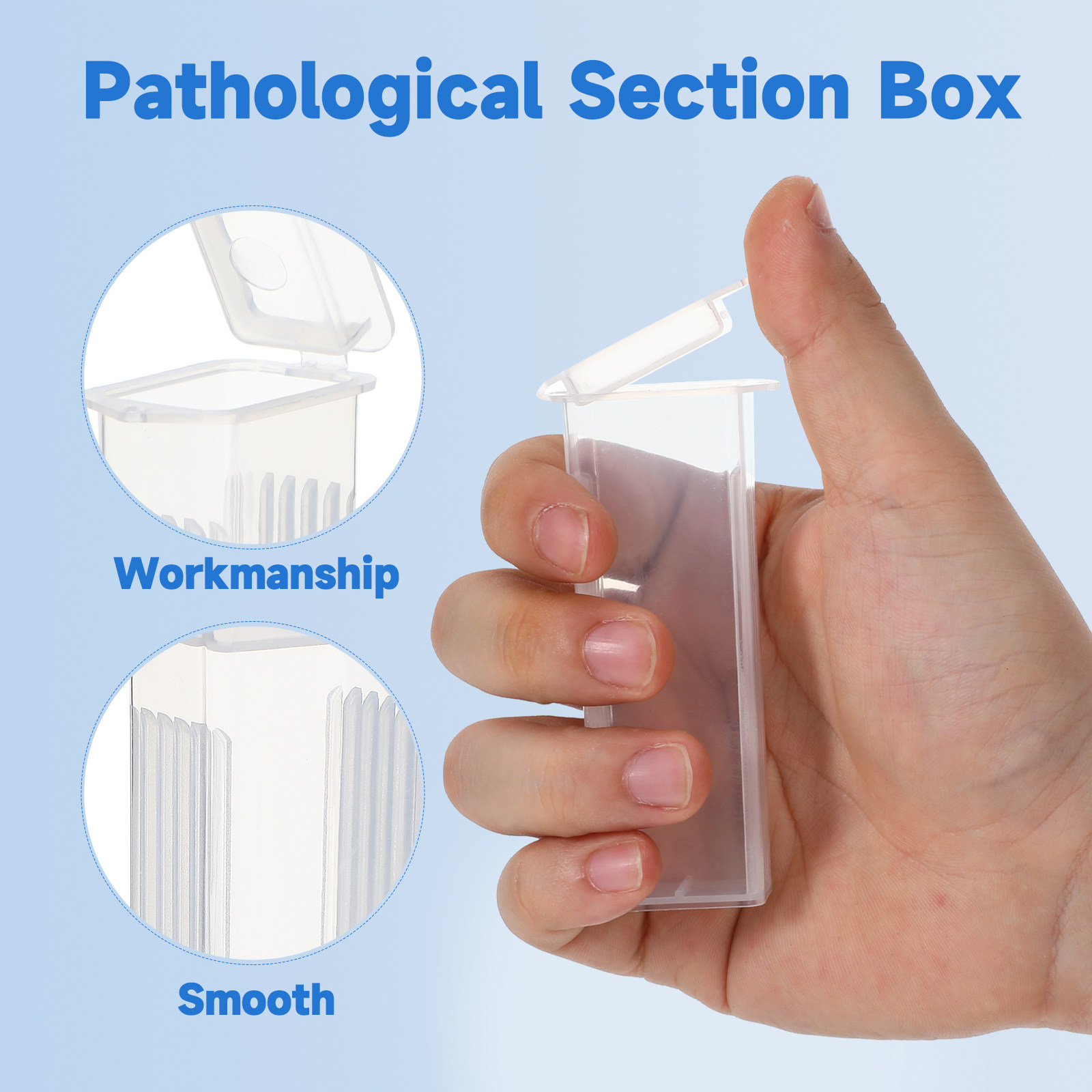 50Pcs Slide Case PP Material L - Pathology Slide Storage review and price