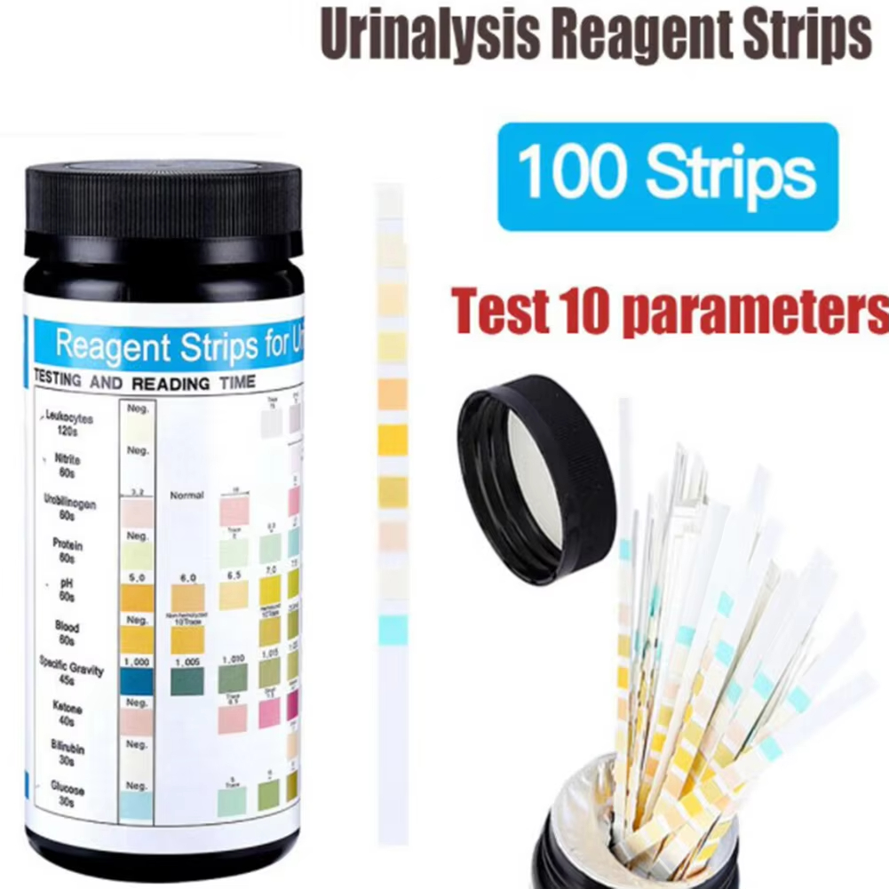 100 Strips URS-10T Urine Test  - Urinalysis Reagent Strip review and price