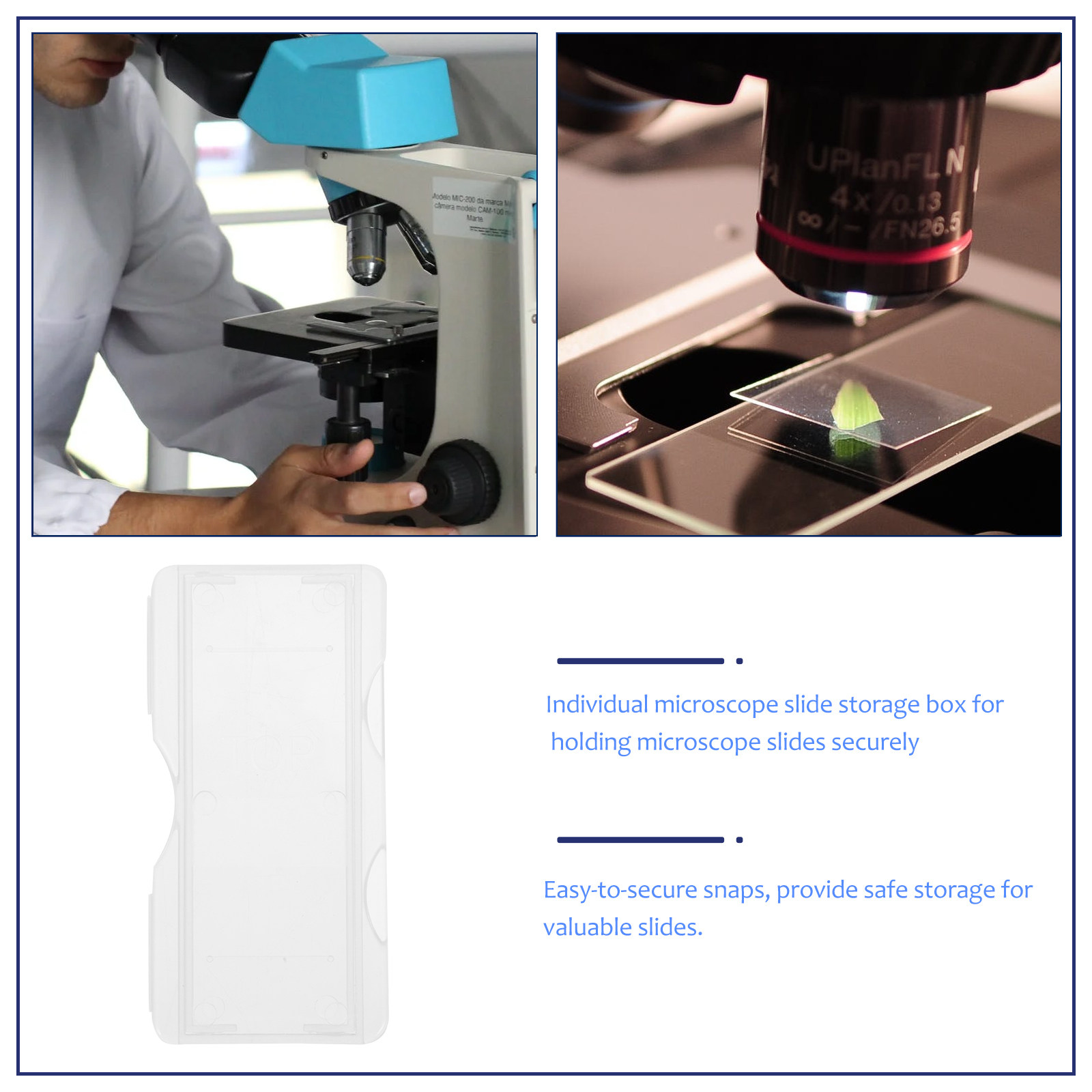 100Pcs Individual Microscope P - Pathology Slide Storage review and price
