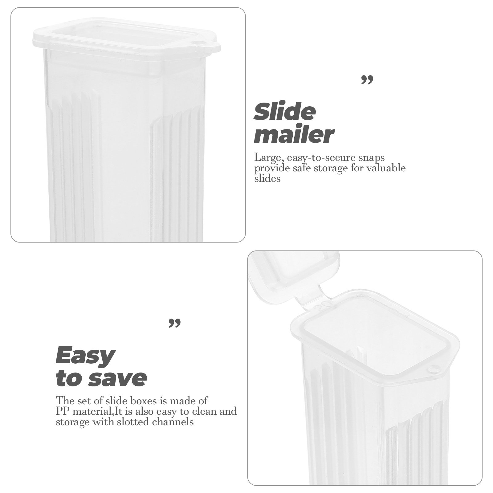 10Pcs Slide Storage Boxes PP M - Pathology Slide Storage review and price
