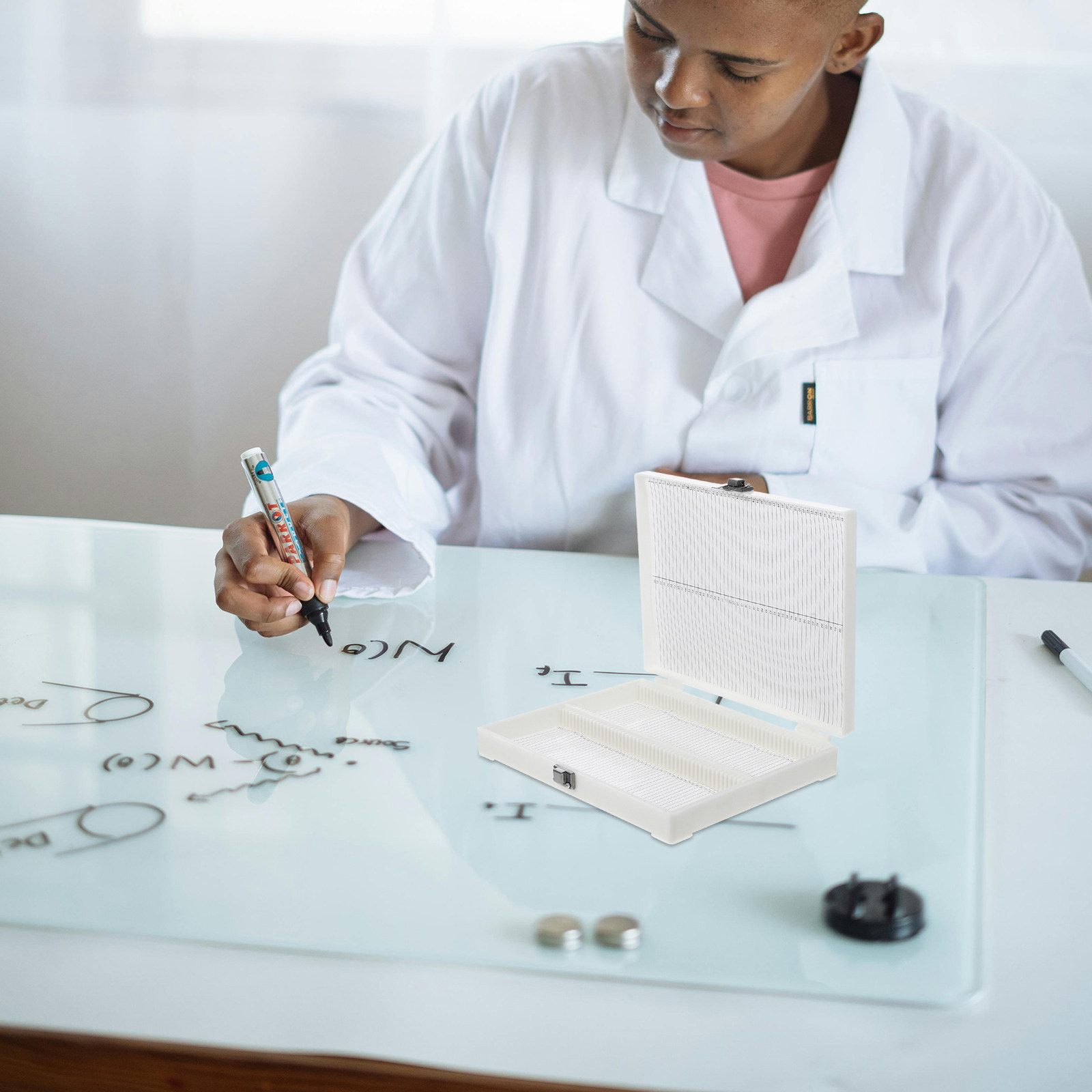 Laboratory 100-Slot Microscope - Pathology Slide Storage review and price